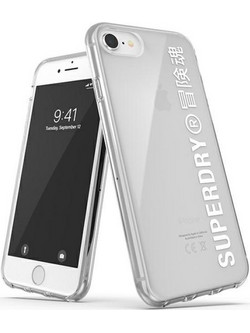 SUPERDRY Snap Iphone 6/6s/7/8/Se 2020 /Se 2022 Clear Case bialy/White - (41573)
