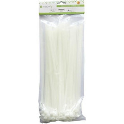 Techly ISWT-481 - Δεματικά Καλωδίων 200x4.8mm Άσπρα με ετικέτα Nylon 100 τεμ