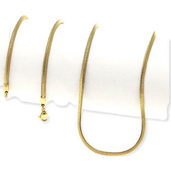 ΑΤΣΑΛΙΝΗ ΑΛΥΣΙΔΑ ΛΑΙΜΟΥ UNISEX SNAKE TRIANGLE 2.5MM