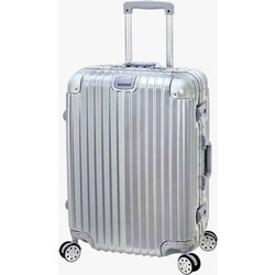 Bartuggi 721-01 Βαλίτσα Καμπίνας 57x40x27cm με 4 Ρόδες Ασημί