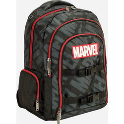 Gim Marvel Heroes Σχολική Τσάντα Πλάτης Δημοτικού Μαύρη 337-29031