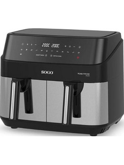 Sogo FRE-SS-10845 Air Fryer 9lt με Διπλό Κάδο