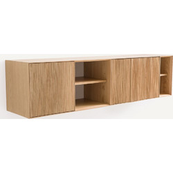 Κονσόλα τοίχου από δρυ Μ35xΠ150xΥ38cm