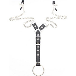 Ohmama Nipple Clamps Cock Ring Set
