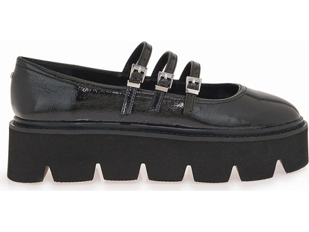 BUFFALO MARY JANE V11980433007 - ΜΑΥΡΟ ΒΕΡΝΙ BUF1620043 DARYA-BLACK