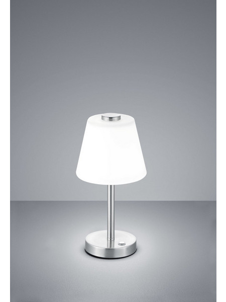 Trio Lighting 525490107 Πορτατίφ LED Λευκό Ασημί Φ15xΥ29cm