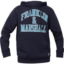 Franklin & Marshall Ανδρικό Φούτερ με Κουκούλα & Τσέπες Navy Μπλε JM5205.000.2004P01