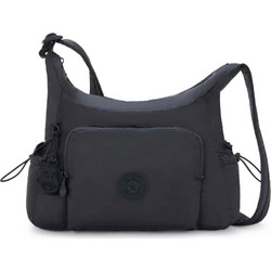 Kipling Gabb S Γυναικεία Τσάντα Χιαστί Υφασμάτινη Μαύρη με Ιμάντα I6931-4RZ