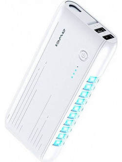 Awei P18K Power Bank 6000mAh με 2 Θύρες USB-A White