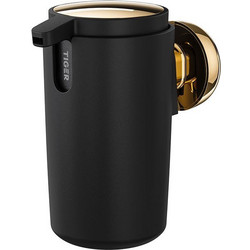 Δοχείο Κρεμοσάπουνου Επιτοίχιο Cooper 800564 175ml Black -Polished Gold Tiger Μέταλλο