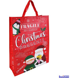 Τσάντα Δώρου Υφασμάτινη 50x73x18 εκ Xmas Κόκκινη (34X-35765-25C)