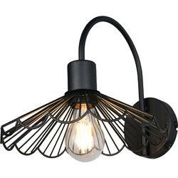 Φωτιστικό Τοίχου Margarita R26431732 E27 40W 25x33x21,5cm Black RL Lighting