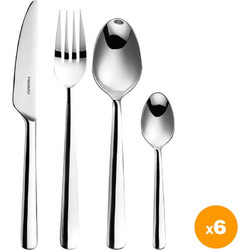 Fiskars - FunctionalForm Cutlery Gift Box - 24 Pieces - Steel - Home and Kitchen