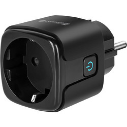 Kruger&Matz Connect P4 Black Smart Μονόπριζο WiFi, Συμβατό Με Google Home Και Tuya, Σε Χρώμα Μαύρο