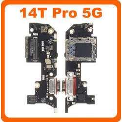 Original Xiaomi 14T Pro 5G (2407FPN8EG) USB Type-C Charging Dock + Microphone + Sim Reader 56001400N1200
