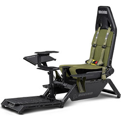 Next Level Racing Boeing Flight Military Καρέκλα Gaming Υφασμάτινη με Υποπόδιο Μαύρη NLR-S028