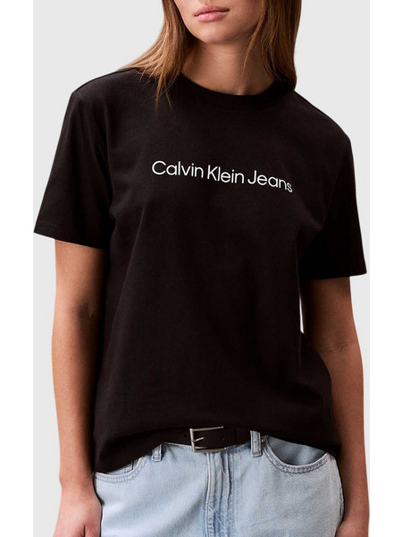 CALVIN KLEIN JEANS A- INST LOGO CLASSIC TEE SS LV047C912G-UB1 Black