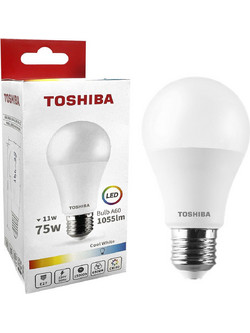 Λάμπα led toshiba για ντουί e27 ψυχρό λευκό 230v n_std a60 11w 6500k γωνία δέσμης 180 μοίρες Toshiba 00168808