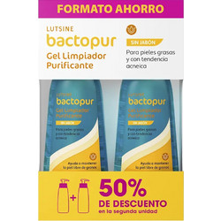 Lutsine E45 Bactopur Purifying Ενυδατικό Gel Καθαρισμού Προσώπου 2x200ml