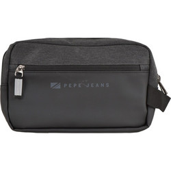 Pepe Jeans Miller 42003241202-999 Ανδρικό Νεσεσέρ Ταξιδίου Αδιάβροχο με Θήκες 26x12x16cm Μαύρο