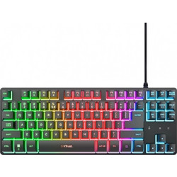 Trust GXT 833 Thado Gaming Πληκτρολόγιο TenKeyLess RGB Black