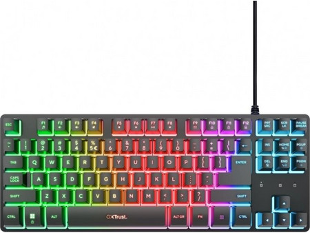 Trust GXT 833 Thado Gaming Πληκτρολόγιο TenKeyLess RGB Black