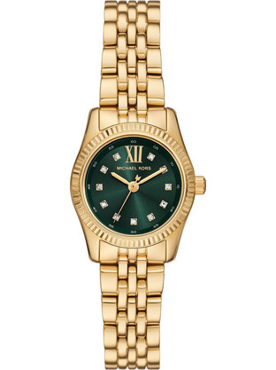 Michael Kors Petite Lexington Pave Γυναικείο Ρολόι με Χρυσό Μεταλλικό Μπρασελέ MK4842