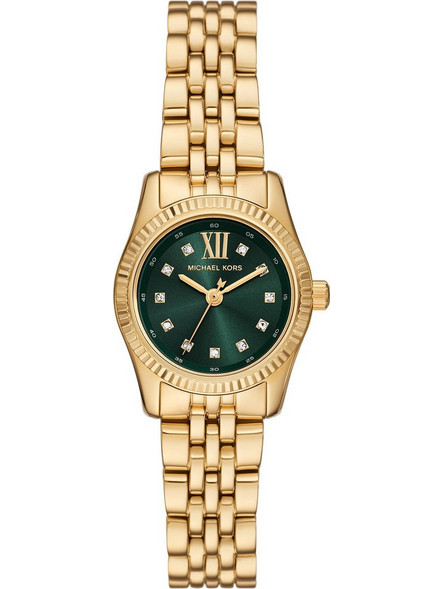 Michael Kors Petite Lexington Pave Γυναικείο Ρολόι με Χρυσό Μεταλλικό Μπρασελέ MK4842
