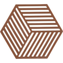 Zone Denmark Σουπλά Για Ζεστά Σκεύη Σιλικόνης 16x14 - Hexagon Terracotta