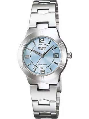 Casio Γυναικείο Ρολόι με Ασημί Μεταλλικό Μπρασελέ LTP-1241D-2A