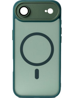 Hybrid Θήκη Σιλικόνης Με Magsafe & Metal Camera Lens Protection iPhone 17 Air Πράσινο