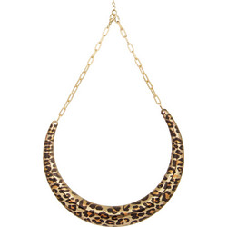4Queens Κολιέ Animal Print από Μέταλλο 32cm Χρυσό
