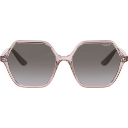 Vogue VO5361S 2828/8H Γυναικεία Γυαλιά Ηλίου Πολυγωνικά Κοκάλινα Διαφανή με Μαύρο Degradee Φακό