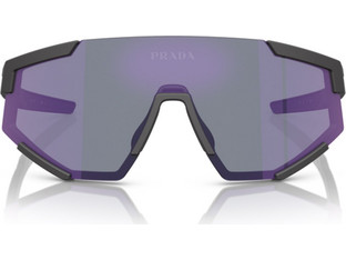 Prada PS04WS DG070A Ανδρικά Γυαλιά Ηλίου Μάσκα Κοκάλινα Μαύρα με Μαύρο Polarized Φακό