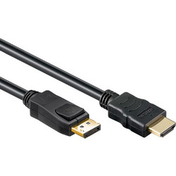 Allteq CC-DP-HDMI-6 video cable adapter DisplayPort HDMI Type A (Standard) Blue
