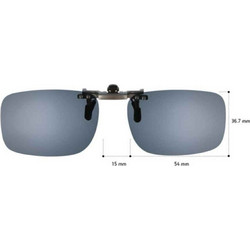 Sunglasses CLIP ON ΓΙΑ ΚΟΚΑΛΙΝΟ ΚΑΙ ΜΕΤΑΛΛΙΚΟ ΣΚΕΛΕΤΟ 12723FLIPUP/GREY/54