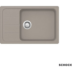 Schock Cristalite Element Concrete Beton Ένθετος Νεροχύτης Γρανίτη Αντιστρεφόμενος Ματ 78x50cm 31180-1451