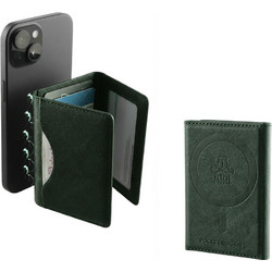 IDOL 1991 LEATHER POCKET MAGSAFE ANTI-RF CARD WALLET GREEN