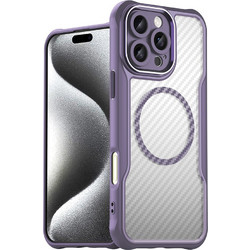 Leading Series MagSafe Silicone Case for iPhone 16 Pro - Purple