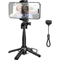 Βάση Στήριξης και Selfie Stick Hoco K27 Magic Mini για Συσκευές 4.5" 7" με Τηλεχειρισμό Bluetooth v
