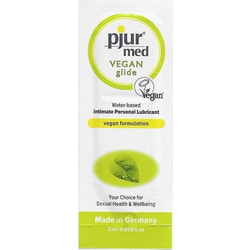 pjur Med Vegan Glide Λιπαντικό Gel Νερού Κόλπου & Πρωκτού 2ml