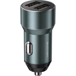 Φορτιστής Αυτοκινήτου Dual USB 15W 3.1A Wekome WP-C36 - ΜΑΥΡΟ-ΜΠΛΕ