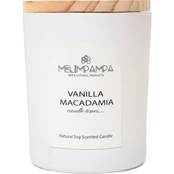 VANILIA-MACADAMIA ΑΡΩΜΑΤΙΚΟ ΦΥΣΙΚΟ ΚΕΡΙ ΣΟΓΙΑΣ-ΛΕΥΚΟ 205gr