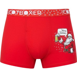 ΑΝΔΡΙΚΟ BOXER ΜΕ ΕΟΡΤΑΣΤΙΚΟ ΣΧΕΔΙΟ W25 COTBOXER BEER SANTA 1001Y.B CTBCHR-5 - ΚΟΚΚΙΝΟ