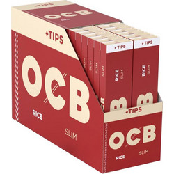 OCB Χαρτάκια Rice King Size Slim & Τζιβάνες 32τεμ