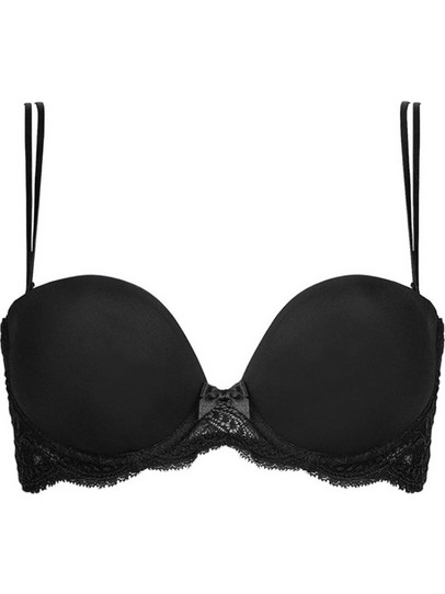 Simone Perele Ester Σουτιέν Strapless με Μπανέλα Μαύρο
