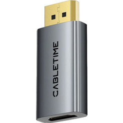 CABLETIME αντάπτορας DisplayPort σε HDMI CT-DMHF4K-AG3, 4K/30Hz, γκρι