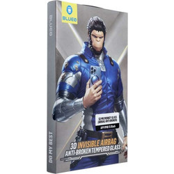 Blueo 5D Mr. Monkey Glass - Full Face Τζαμάκι Οθόνης για Apple iPhone 15 με Μαύρο Περίγραμμα (Airbag Anti Broken Edge)