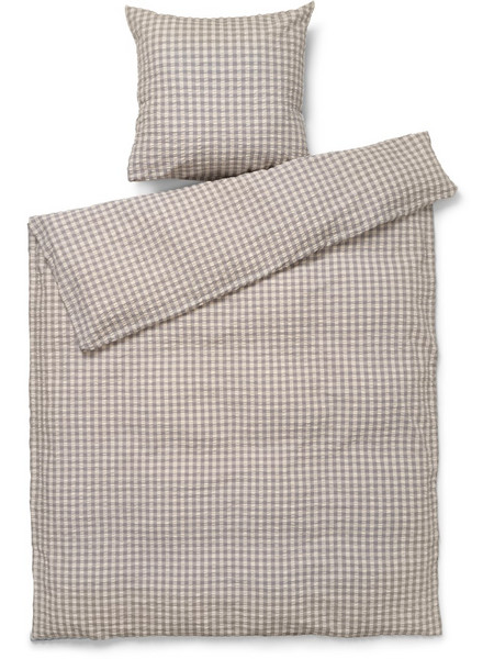 Juna - Baek&Bolge Bed Linen 140x220 cm - Grey & Birch