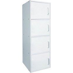 CLOSET Ντουλάπι Βοηθητικό Τετράφυλλο, Απόχρωση Άσπρο